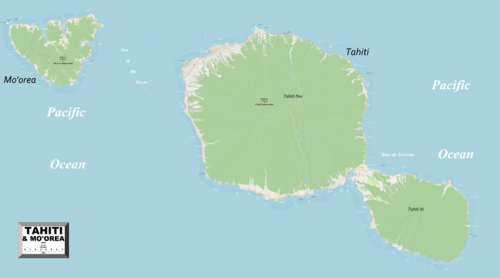 Tahiti-Moʻorea map