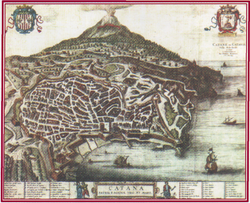 Picture of Catania in 1575