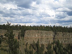 Multiple flood basalt flows of the Chilcotin Group, British Columbia, Canada
