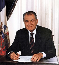 Aylwin in his office, 1990
