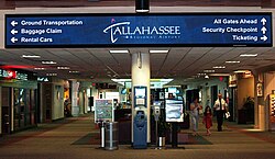 Tallahassee International Airport, seen here as Tallahassee Regional Airport