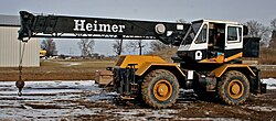 Rough terrain crane