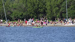 An early summer day at Jewel Lake Park in western Anchorage, Alaska