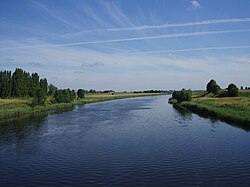 Concave bank and convex bank, Great Ouse Relief Channel, England