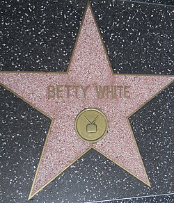 White's star on the Hollywood Walk of Fame
