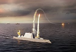 The Zumwalt-class destroyers were to replace battleship gunfire support.