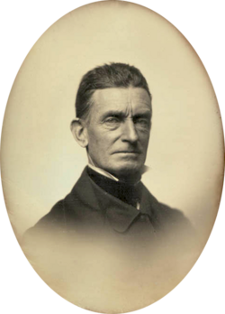 John Brown, quarter-plate daguerreotype, attributed to Southworth & Hawes, Winter 1856, Massachusetts Historical Society