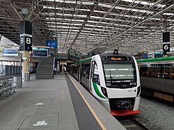 Transperth B-Series train at Perth railway station