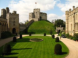 Arundel Castle, home of the Fitzalans and later the Howards