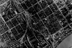 Rail yards in 1944