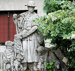 The composition at Juhász-kút (Shepherd Well) is one of the sights of Ricse. The well and its composition was donated to the village by Adolph Zukor, who was born here.