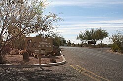 Entrance to Lost Dutchman State Park