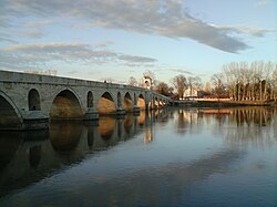 River Maritsa (Turkish: Meriç), which forms the land border between Greece and Turkey, also forms the natural border between Western Thrace and East Thrace.