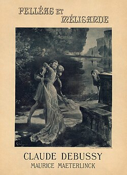 Poster by Georges Rochegrosse for the premiere of Pelléas et Mélisande (1902)