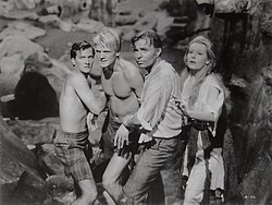Boone during a scene from the film Journey to the Center of the Earth (1959)