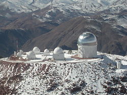 Aerial view of Cerro Tololo Inter-American Observatory