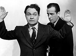 Robinson and Humphrey Bogart in Brother Orchid (1940).