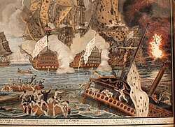 The Battle of the Saintes was fought between France and Britain in 1782.
