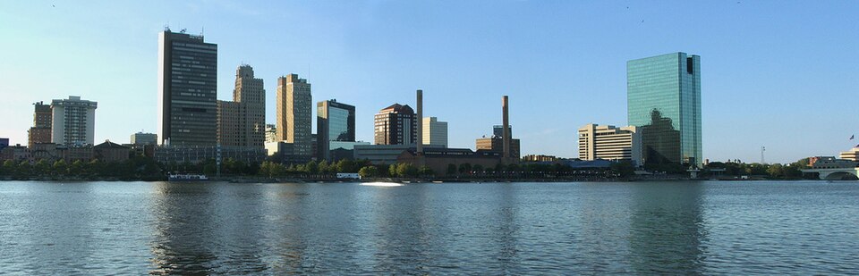 Downtown Toledo's skyline from across the Maumee River