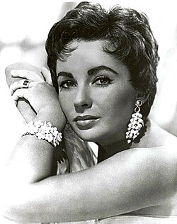 Taylor in a studio publicity photo in 1953