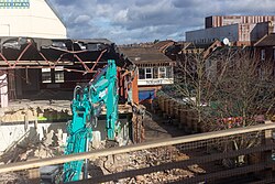 Anglia Square being demolished in February 2026
