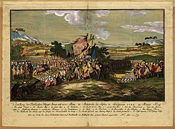 The Ottoman Army approaching the city of Sofia in 1788.
