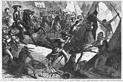 The attack on Black Kettle's Cheyenne camp, Frank Leslie's Illustrated Newspaper