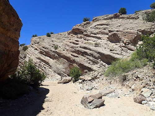 The Espinaso Formation includes a wide variety of volcaniclastic materials.