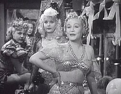 Marion Martin and Gloria Dickson in the film Lady of Burlesque