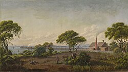 The Alameda Shore, painted by Joseph Lee c. 1868