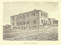 Friends' Syrian Mission, 1874, built this mission house in Ramallah.