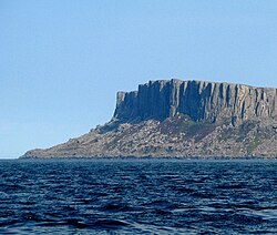 Fair Head, Northern Ireland, a sill of dolerite[3]
