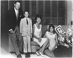 The Reagan family, c. 1967