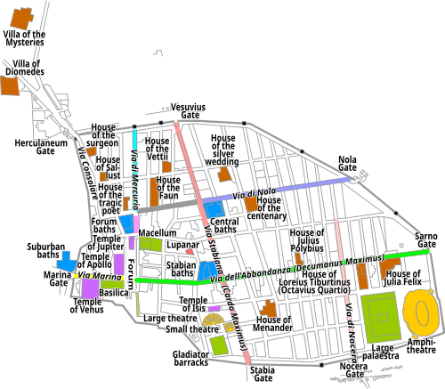 Map of Pompeii