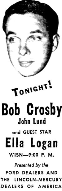 A poster of Bob's show with Ella Logan