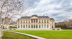The exterior of the Château de la Muette and the grounds of the OECD Conference Centre