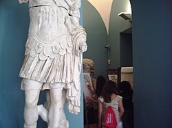 Students drawing in the academy's collection of plaster casts