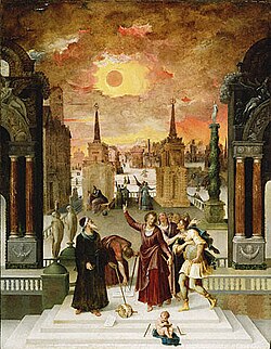 Astronomers Studying an Eclipse, Antoine Caron, 1571