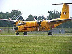 Canadian Armed Forces CC-115 Buffalo fixed wing SAR aircraft from 442 Transport and Rescue Squadron.