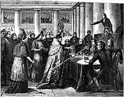 Leaders of the Catholic Church taking the civil oath required by the Concordat of 1801