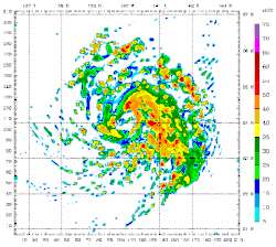 A 48-hour computer simulation of Typhoon Mawar using the Weather Research and Forecasting model