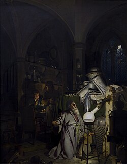 The Alchemist in Search of the Philosopher's Stone, by Joseph Wright, 1771