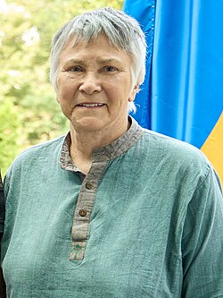 Brenda Hollis in Kyiv in 2023