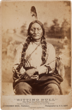 An 1881 cabinet card of Sitting Bull