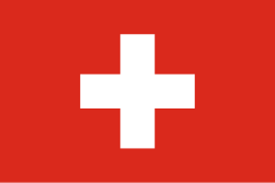 The Swiss flag is formed by the Greek Cross, symbol of Christianity.