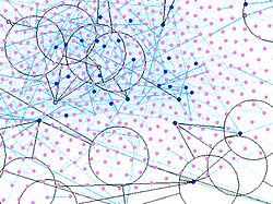 Diagram: section of a large-scale social network