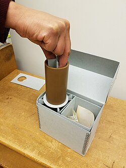 One of the Mapleson Cylinders, among the sound archive's most treasured items