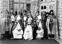 The consecration of Reginald Heber Weller as an Anglican bishop at the Cathedral of St. Paul the Apostle in the Episcopal Diocese of Fond du Lac, with Anthony Kozlowski of the Polish National Catholic Church and Tikhon, then Bishop of the Aleutians and Alaska (along with his chaplains John Kochurov and Sebastian Dabovich) of the Russian Orthodox Church present