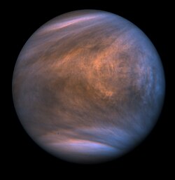 This image shows Venus in ultraviolet, seen by the Akatsuki mission.