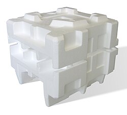 Expanded polystyrene polymer packaging
